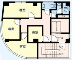 東向島駅前ビルの基準階図面