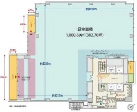 関電不動産渋谷ビルの基準階図面