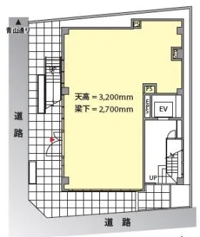 KLO南青山ビルの基準階図面