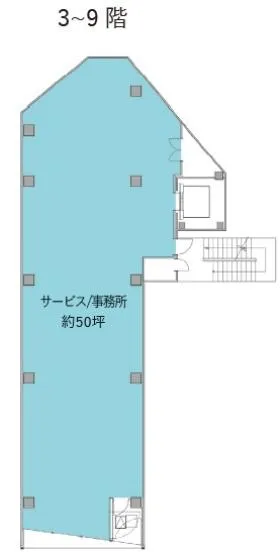 (仮称)神南1-34計画ビルの基準階図面