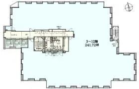 Daiwa秋葉原ビルの基準階図面