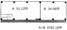 第三須賀ビルの基準階図面
