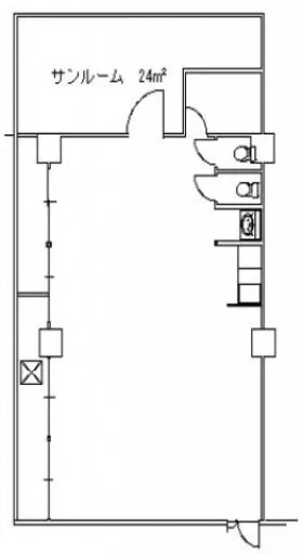 薬王寺ニューハイツビルの基準階図面