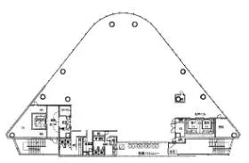 O-GUARD新宿ビルの基準階図面