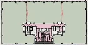 (仮称)新宿区東五軒町計画ビルの基準階図面
