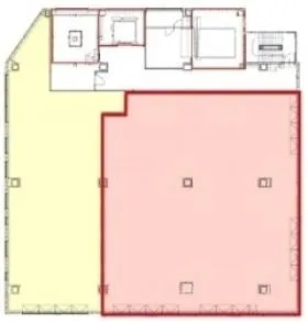 新宿区荒木町プロジェクトビルの基準階図面