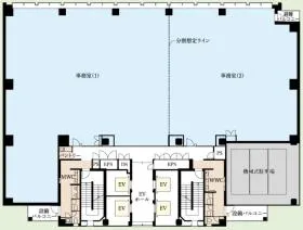 スイテ新横浜ビルの基準階図面