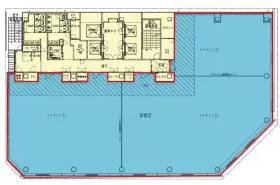 (仮称)東日本銀行本店ビル立替プロジェクトビルの基準階図面