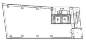 新宿アオキビル建替計画ビルの基準階図面